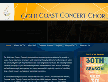 Tablet Screenshot of goldcoastchorus.org